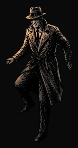 Detective Crane, sharp and defined